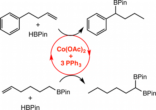 Alkene Isomerization–Hydroboration Promoted by Phosphine-Ligated Cobalt Catalysts