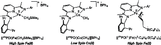 Cationic Pyridine(diimine) Iron Tethered Alkene Complexes: Synthetic Models For Elusive Intermediates In Iron-Catalyzed Ethylene Polymerization