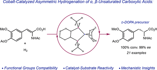 Cobalt-Catalyzed Asymmetric Hydrogenation of alpha, beta-Unsaturated Carboxylic Acids by Homolytic H2 Cleavage